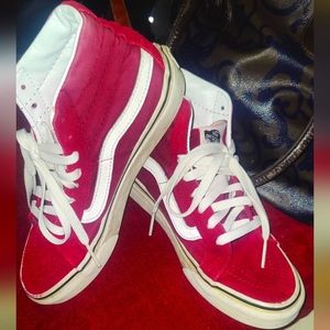 Vans Burgundy High-Tops Sneakers